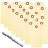 CuiCanfla Etichette regalo, 100 unità, etichette di spedizione bianche, etichette di etichettatura per appendere etichette di carta per etichettare schede, etichette di prezzo, etichette per scrivere etichette