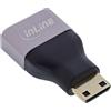 InLine HDMI Adapter , Connettore HDMI A femmina / Connettore Mini HDMI C maschio, 8K UHD