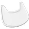 LIROPAU Vassoio compatibile con Stokke Tripp Trapp sedia | Design ergonomico curvo, Comodo da usare e pulire, Adatto per bambini dai 6 ai 36 mesi - Bianco