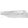 Exquisit® Cappa aspirante da parete 60 cm 3 livelli filtro carbone attivo pulsanti illuminazione LED timer, modalità estrazione, ricircolo, acciaio inossidabile