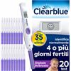 Clearblue - Test di Ovulazione Digitale Avanzato Doppio Indicatore Ormonale Confezione 20 Pezzi
