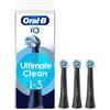Oral-B - iO Ultimate Care Testine Di Ricambio Nere Confezione 3 Pezzi