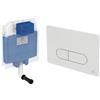 Ideal Standard Set completo cassetta ad incasso Prosys per WC filomuro e placca Oleas M1 bianca