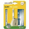 Schellenberg 44304 Kit di riparazione cintino per tapparelle, Larghezza del nastro sistema, lunghezza 4,3 m, beige, MINI 14 mm