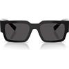 Prada Occhiali da Sole PRB17S 16K08Z Nero Bianco Talco/Grigio Scuro Uomo