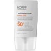 Korff 365 Protection, Ultra 100 Fluido Viso SPF50+ UVA/YVB e HEVL, Protezione Solare Molto Alta ad Ampio Spettro per Pelle Sensibile, 40 ml