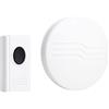 ECOVA Campanello wireless ecova 83336 bianco a batteria fino a 70mt