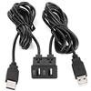 KIMISS Cavo di Estensione del Supporto per Auto da 1,5 M, Cavo di Prolunga USB Kimiss Adattatore Cavo del Cavo a 2 Porte per Moto per Camion per Camion per Auto