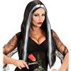 W WIDMANN MILANO Party Fashion - 6070D - Parrucca strega, vampiro, Halloween, carnevale, festa in maschera