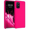 kwmobile Cover per OnePlus 8T Custodia - Back Case per Smartphone in Silicone TPU - Protezione Gommata - rosa shocking