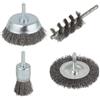 WOLFCRAFT - SET DI 4 SPAZZOLE CON FILO D'ACCIAIO 2133000