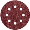 WOLFCRAFT - SET DI 5 DISCHI ABRASIVI VELCRATI PER LEGNO E METALLO DN. 125 MM. GRANA 80 GR. 2070000