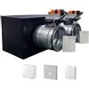 siemens - Plenum canalizzato con serrande motorizzate wifi a 2 zone, centralina e interfaccia Siemens