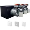 siemens - Plenum canalizzato con serrande motorizzate wifi a 3 zone, centralina e interfaccia Siemens