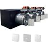 siemens - Plenum canalizzato con serrande motorizzate wifi a 4 zone, centralina e interfaccia Siemens