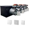 siemens - Plenum canalizzato con serrande motorizzate wifi a 5 zone, centralina e interfaccia Siemens