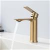 HOMELODY Rubinetto per lavabo, colore oro, miscelatore monocomando per lavabo, con bolle rimovibili, per bagni moderni e lussuosi