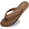 ARRIGO BELLO Infradito Donna Ciabatte Piscina Mare Spiaggia Estive Eleganti Comode Lucido Cinturino Antiscivolo Sandali Taglia 36-41 (Marrone B，36)