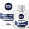 NIVEA (BEIERSDORF SpA) Nivea Men Sensitive Balsamo Dopobarba Uomo 100 ml, Dopobarba uomo lenitivo per pelli sensibili