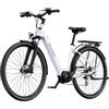 ONESPORT OT07 Bici Elettrica con Motore centrale da 250W , Batteria 36V 10.4AH - Bianco
