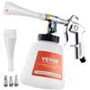 VEVOR Pistola ad Aria Compressa ad Alta Pressione da 6-9,2 bar con 2 Set di Ugelli e Flacone di Liquido da 1 L, Pistola per Pulizia, Tubo Rotante in Gomma, per Compressore d'Aria da 1/4 NPT