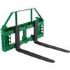 VEVOR Forca Pallet, Capacità 1814 kg, Attacco per Telaio Lato Lungo 1220 mm, Lame per Carrelli Elevatori, Ricevitore di Attacco da 50,8 mm e Manicotti per Lancia, Adatti per Trattori JD