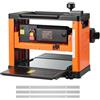 VEVOR Pialla a Spessore a 3 Lame, 330 mm Larghezza, Banco Elettrico Motore da 2000 W e 23500 Giri/min, Doppi Rulli, Protezione Eccessiva, a Velocità Singola, per Legno Duro e Tenero
