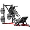 VEVOR Macchine Esercizi delle Gambe, Attrezzatura Gambe Presa Combo Regolabile, con Cuscinetto Lineare, Allenamento delle Gambe per Palestra, per Quadricipiti, Pali per Pesi da 50 mm