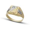Gioielleria Lucchese Oro Anello Uomo Oro Bianco Giallo GL102116