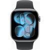 Apple Watch Series 11 (2025) GPS 42mm Cassa Grigio Cinturino Nero S/M MEQW4