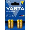 VARTA 4 Batterie AAA LR03 ministilo 1.5v VARTA Longlife