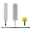 HOMCOM Kit di Pulizia per Casa e Ufficio con Asta, Spolverino per Ragnatele, Spolverino in Microfibra e Spolverino per Ventilatore|Aosom