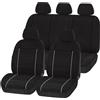 1 PRIX Set di coprisedili auto PRIMO PREZZO nero grigio