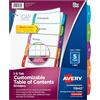 Avery Customizable Table of Contents Dividers, 5-tab set (11840)