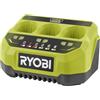 Ryobi Caricabatterie Originale USB Lithium 4V a 3 Porte Sequenziali, Ricarica Batterie 4V, Indicatori LED Stato Carica, Compatibile con Gamma Ryobi USB Lithium, RC43P