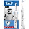 Oral-B Spazzolino Elettrico Ricaricabile Junior, Manico Con Personaggi Di Star Wars, Testina, Per Età Da 6 Anni, Multi
