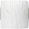 E-ENERGY Simone Lampada Plafoniera da Soffitto in Vetro Moderna Quadrata Attacco E27 1 Luce 30cm Made in Italy