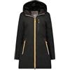 Geographical Norway Cassim Lady - Giacca Donna Imbottita Calda Autunno-Invernale - Cappotto Caldo - Giacche Antivento A Maniche Lunghe e Tasche - Abito Ideale (Nero XXL)