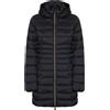 Save The Duck Piumino Lungo Da Donna Modello Reese Nero