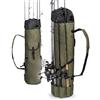 Besti Fishing Rod Organizer Bag (Portable) Shoulder Carry Home and Travel Storage | Professional Reel, Tackle, and Equipment Organization | Heavy-Duty, Water-Resistant (khaki green)