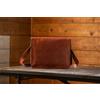 Borsa a tracolla Borsa in pelle tracolla messenger 17'' uomo laptop vera marrone tracolla