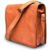 Fatto a mano Borsa a tracolla da uomo in vera pelle marrone per laptop fatta a mano nuova