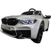 Pilots Kids Auto Elettrica per Bambini Doppio Motore 24V BMW M5 Grigio Metallizzato