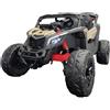 Pilots Kids Auto Buggy Elettrico Fuoristrada per Bambini 12V Cachi Telecomando