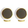 Elipson Planet L Performance 2.0 bianco opaco dorato (lot de 2) - Diffusore da scaffale, 2, 100 W, Bass-reflex, 8 ohm
