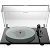 Pro-Ject T2 W nero laccato - Giradischi vinile, Manuale, Preamplificatore integrato, MM, Trasmissione a cinghia, 33 giri, 45 giri, Celle incluse