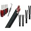 Audioquest Connettori a banana serie 500 argento (set di 4) + Calza rocket 88 (Confezione da 4) + Rocket 88