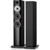 Bowers & Wilkins 704 S3 nero laccato (confezione da 2) - Diffusore a colonna, 150 W, Bass-reflex, 8 ohm