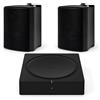 Sonos + Cabasse Cabasse ZEF 13 TR nero (lotto di 2) + Sonos Amplificatore