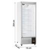 Frigo Murale per Salumi, Latticini e Bibite Torino con Porta Battente Autochiudente, 600 Litri, +1°C/+10°C, Bianco